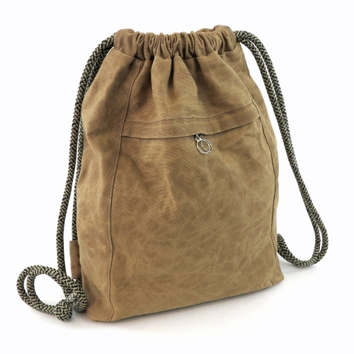 Wykrój A0- Worko-plecak z ukrytą kieszenią