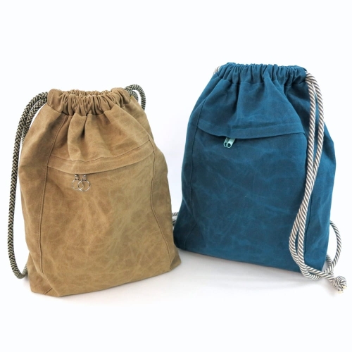 Wykrój A0- Worko-plecak z ukrytą kieszenią