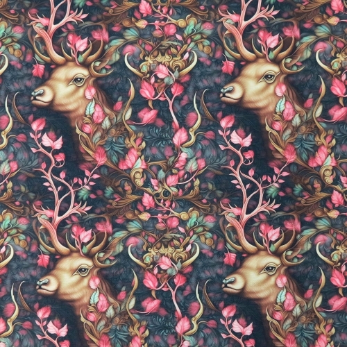 TKANINA WODOODPORNA Magiczny las - jelenie