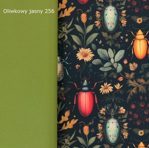 TKANINA WODOODPORNA Leśne owady z kwiatami