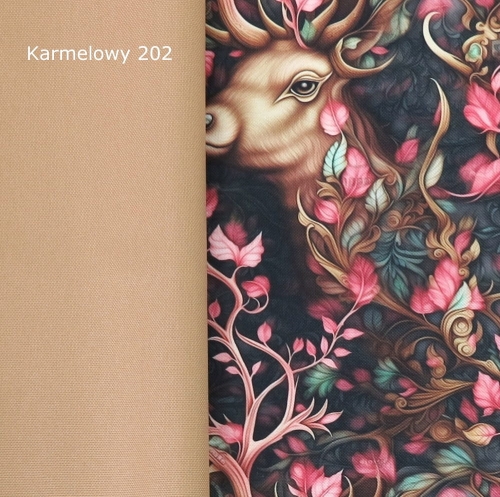 TKANINA WODOODPORNA Magiczny las - jelenie