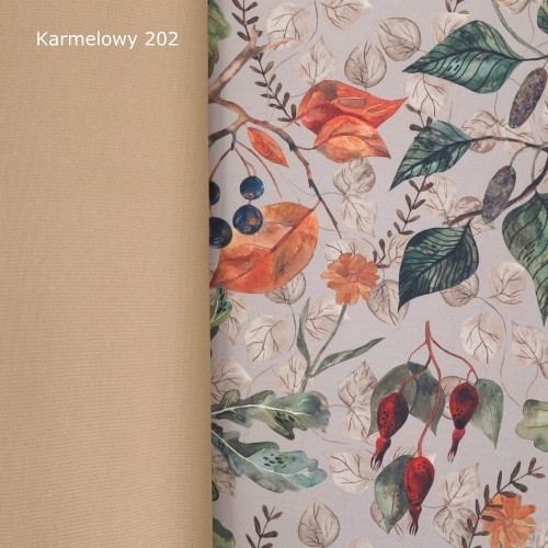 TKANINA WODOODPORNA Las jesienny beżowy