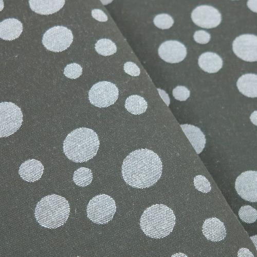 TKANINA WODOODPORNA Groszki grafitowa