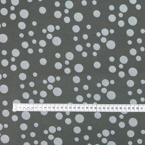 TKANINA WODOODPORNA Groszki grafitowa