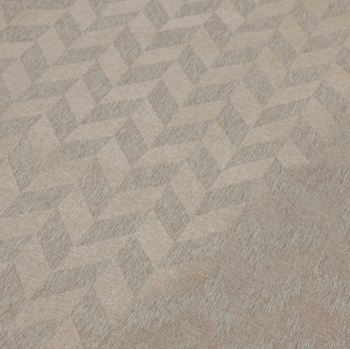 TKANINA WODOODPORNA Jodełka 3D beżowa ciemna