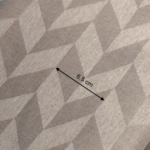 TKANINA WODOODPORNA Jodełka 3D beżowa ciemna