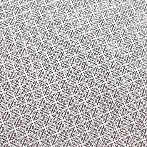 TKANINA WODOODPORNA Kafelki - wzór gotycki - brązowy