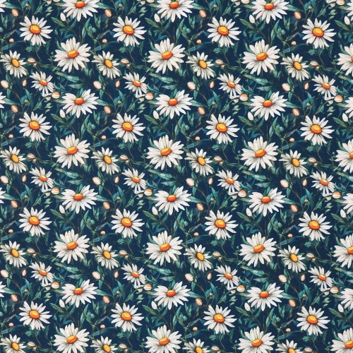 TKANINA WODOODPORNA Stokrotki