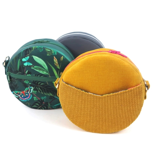 Wykrój - okrągła torebka