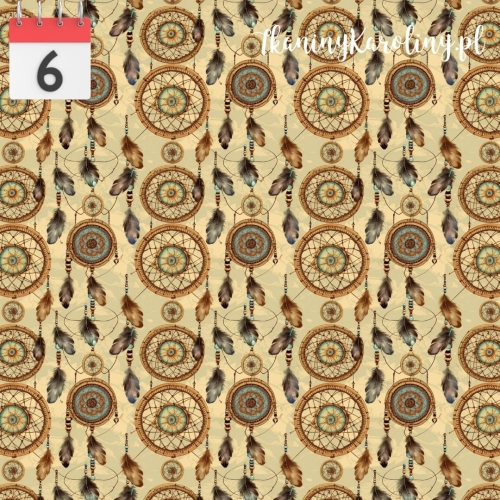 TKANINA WODOODPORNA OXFORD Łapacz snów beżowy [6]