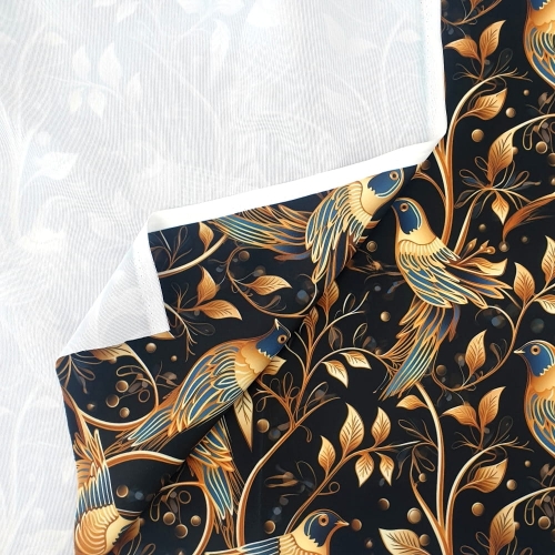 WELUR TAPICERSKI Złote ptaki