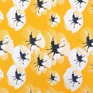 TKANINA WODOODPORNA OXFORD Maki białe