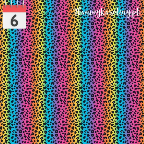 TKANINA WODOODPORNA OXFORD Panterka kolorowa 7 [6]