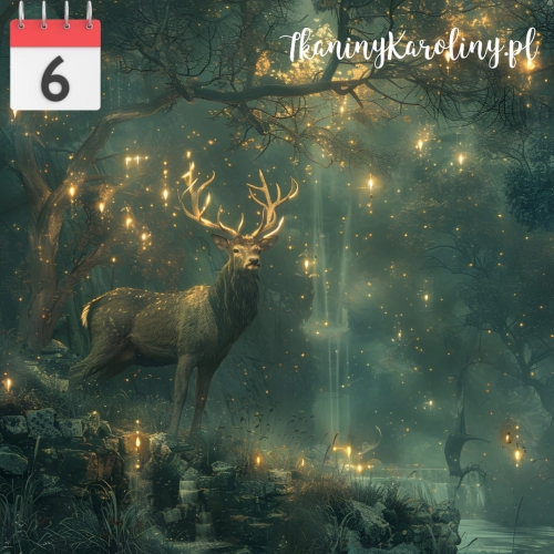 Panel welurowy Magiczny jeleń 12 [6]