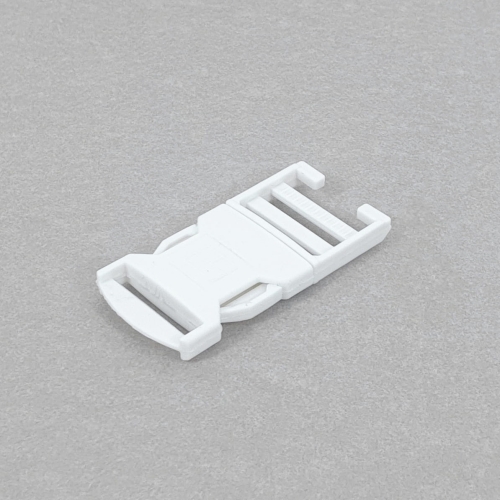 Klamra 30 mm z regulatorem (zapięcie) biała