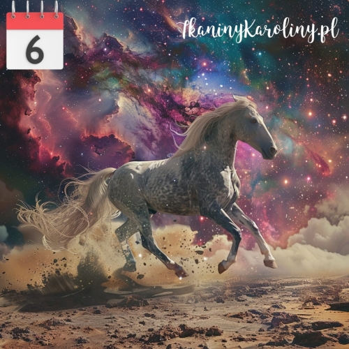 Panel welurowy Koń galaktyka [6]