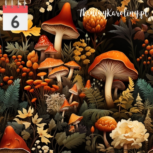 WELUR TAPICERSKI Grzyby leśne 4 [6]