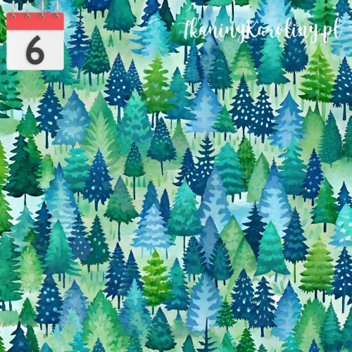 WELUR TAPICERSKI Las choinkowy [6]