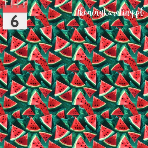 WELUR TAPICERSKI Arbuzy malowane [6]