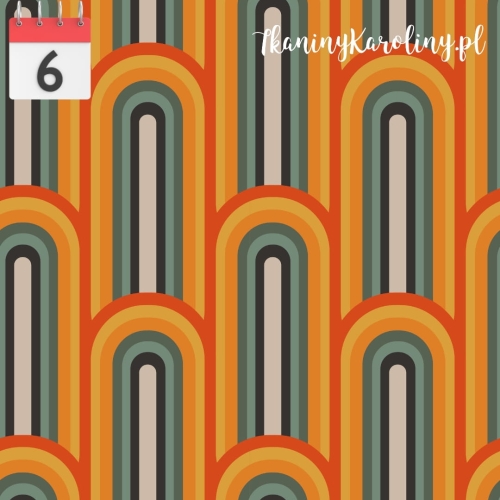 TKANINA WODOODPORNA OXFORD Wzór retro 3 [6] 