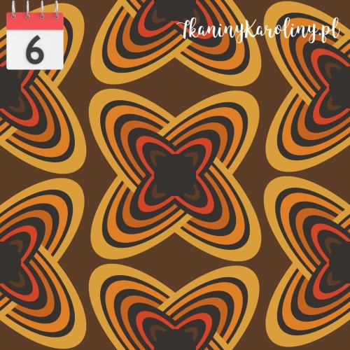 TKANINA WODOODPORNA OXFORD Wzór retro 4 [6]