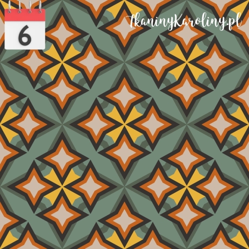 TKANINA WODOODPORNA OXFORD Wzór retro 8 [6]