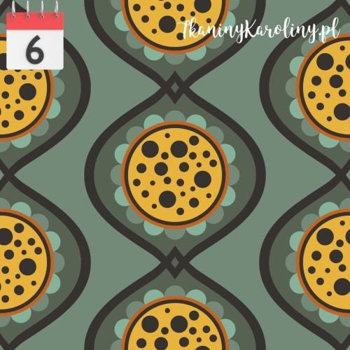 TKANINA WODOODPORNA OXFORD Wzór retro 15 [6]