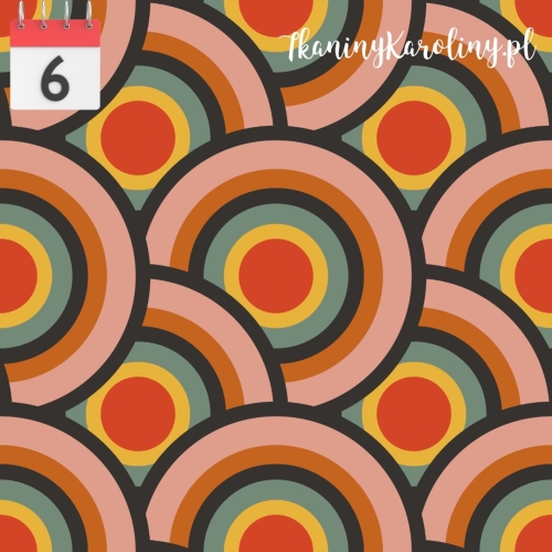 TKANINA WODOODPORNA OXFORD Wzór retro 23 [6]