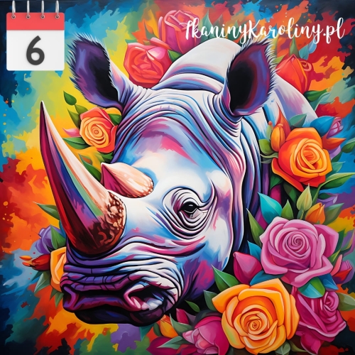 Panel welurowy Nosorożec [6]