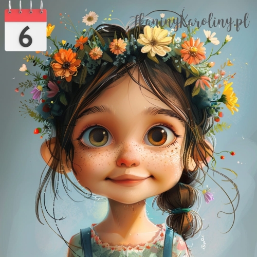 Panel welurowy Dziewczynka z warkoczem [6]