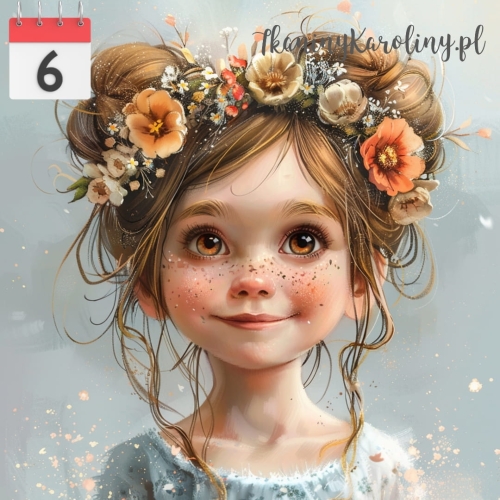 Panel welurowy Dziewczynka z koczkami 2 [6]