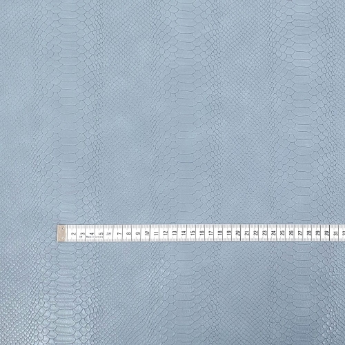 Ekoskóra kaletnicza skóra węża - kolor jasnoniebieski