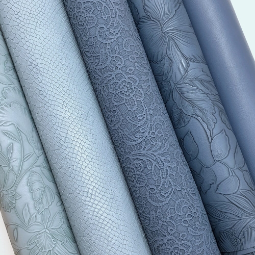 Ekoskóra kaletnicza - kolor granatowy