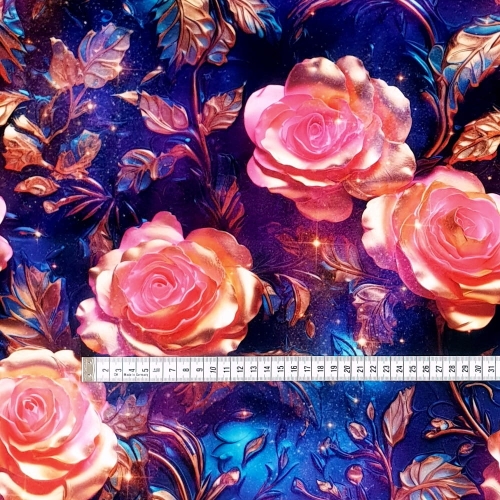 OD RĘKI WELUR TAPICERSKI WELUR TAPICERSKI Baśniowe róże 2