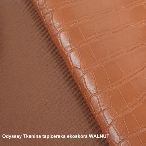 Ekoskóra kaletnicza skóra krokodyla mała - kolor brązowy