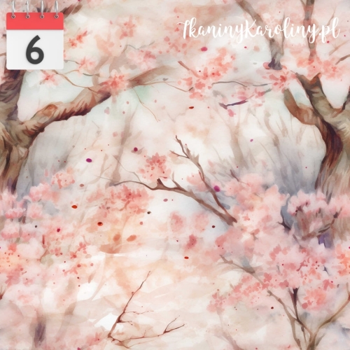 TKANINA WODOODPORNA OXFORD Drzewo sakury [6]