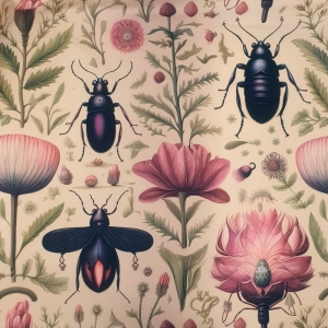 OD RĘKI WELUR TAPICERSKI Leśne owady 1