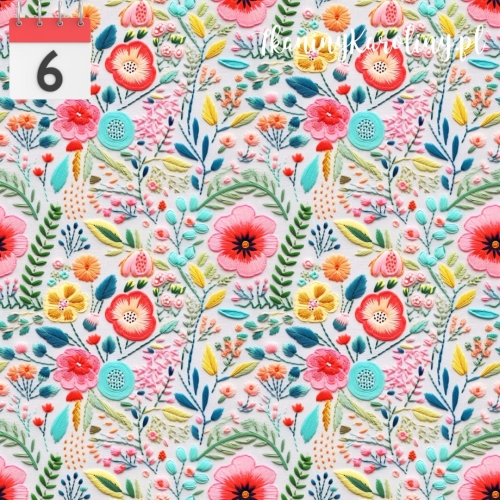 SOFTSHELL WODOODPORNY Kwiaty haftowane 2 [6]