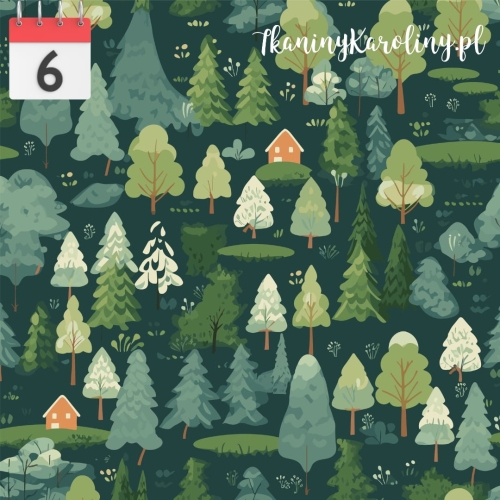 SOFTSHELL WODOODPORNY Domek w lesie [6]