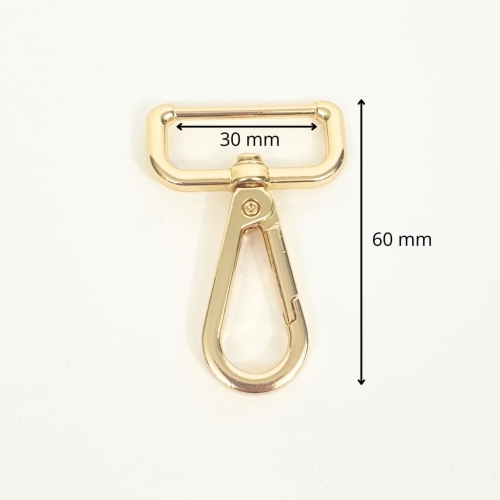 Karabińczyk kwadratowy złoty 30mm_1.jpg