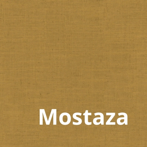 Grace Tkanina tapicerska pleciona - na zasłony Mostaza