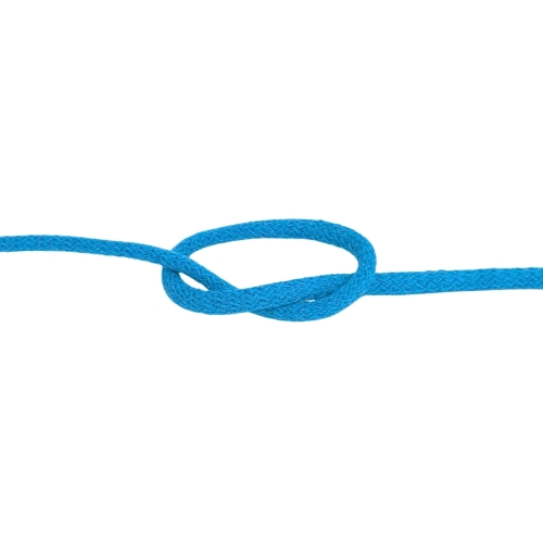 Sznurek pleciony 8 mm bawełniano poliestrowy turkusowy