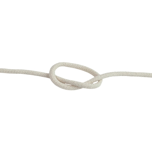 Sznurek pleciony 8 mm bawełniany ecru