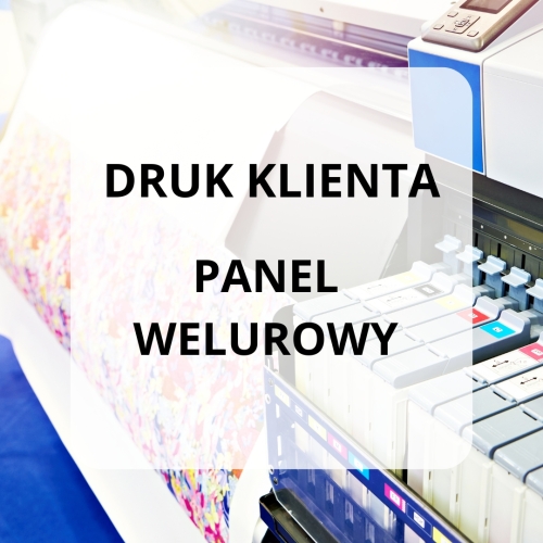 Panel welurowy Druk grafiki klienta