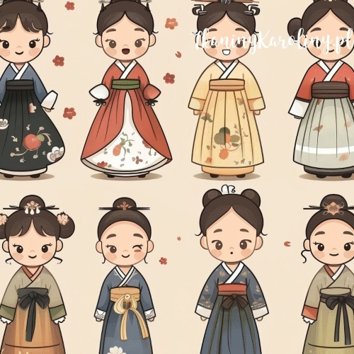 TKANINA WODOODPORNA OXFORD Wzory orientalne, Laleczki na beżu w rzędach