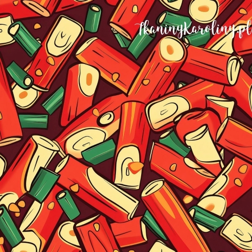 TKANINA WODOODPORNA OXFORD Orientalna przekąska [6-8]