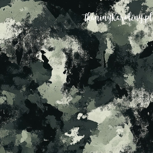 WELUR TAPICERSKI Wojskowy, Moro Miejskie – Czerń i Szarość