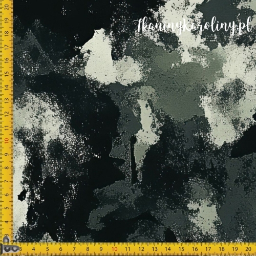 WELUR TAPICERSKI Wojskowy, Moro Miejskie – Czerń i Szarość