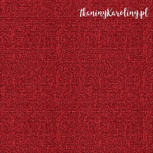 WELUR TAPICERSKI Wzory świąteczne, imitacja juty - czerwień