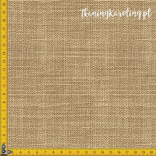 SOFTSHELL WODOODPORNY Wzory świąteczne, imitacja juty - beż